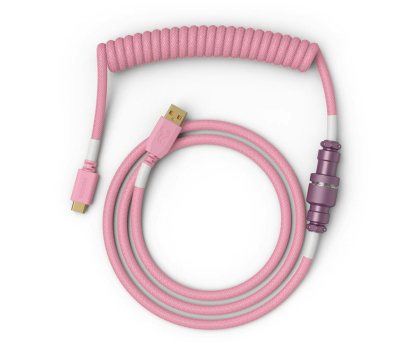 Kable do klawiatur Glorious Coiled Cable Pixel Pink
